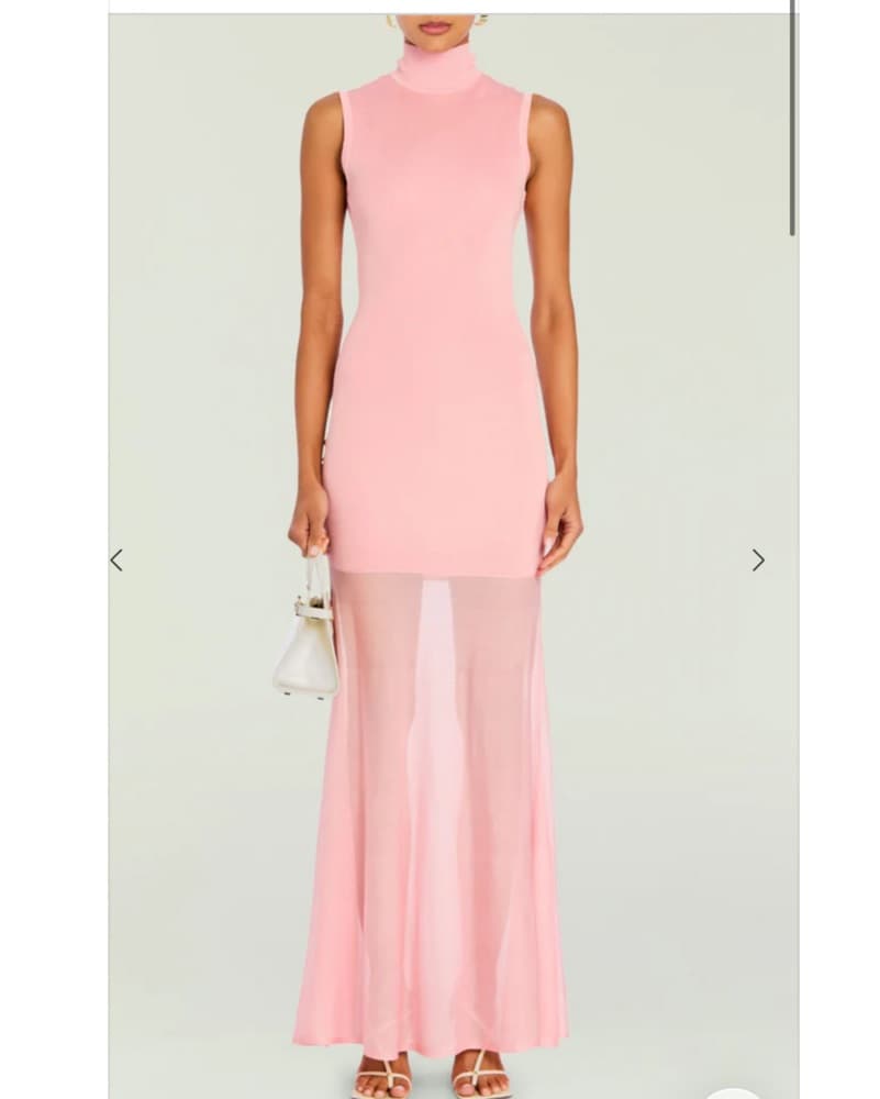 Knit Pink Gown - Image 1