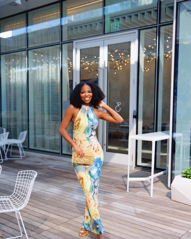 PLT Floral Maxi Dress - Image 4
