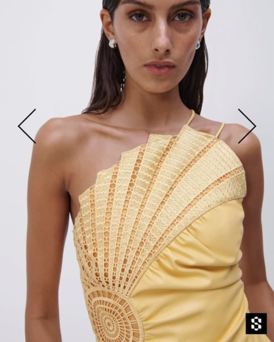 Simkhai Mustard Leather Asymetric  - Image 1