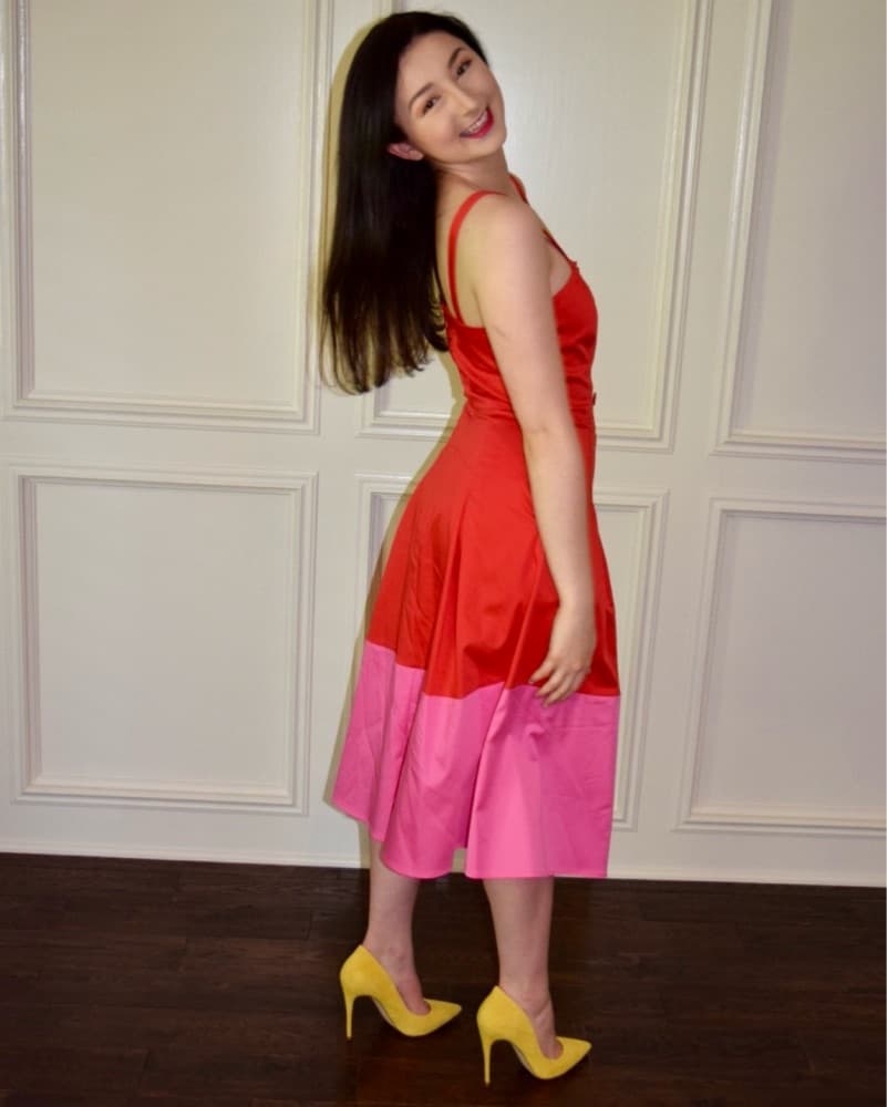 Gianni Bini Colorblock Button Midi Dress - Image 5