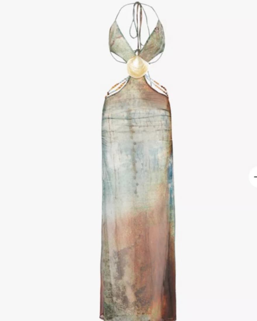 JADED LONDON Vida shell-trim backless st - Image 1