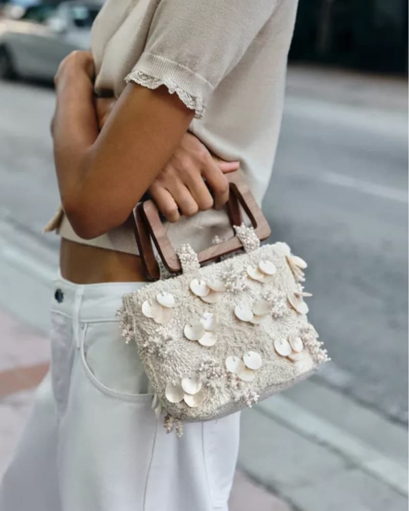 Zara beaded pearl bag - Image 1