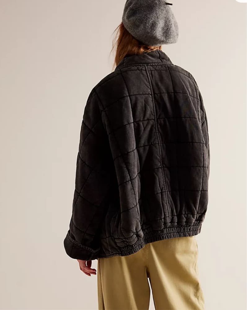 Dolman Quilted Knit Jacket - Image 2