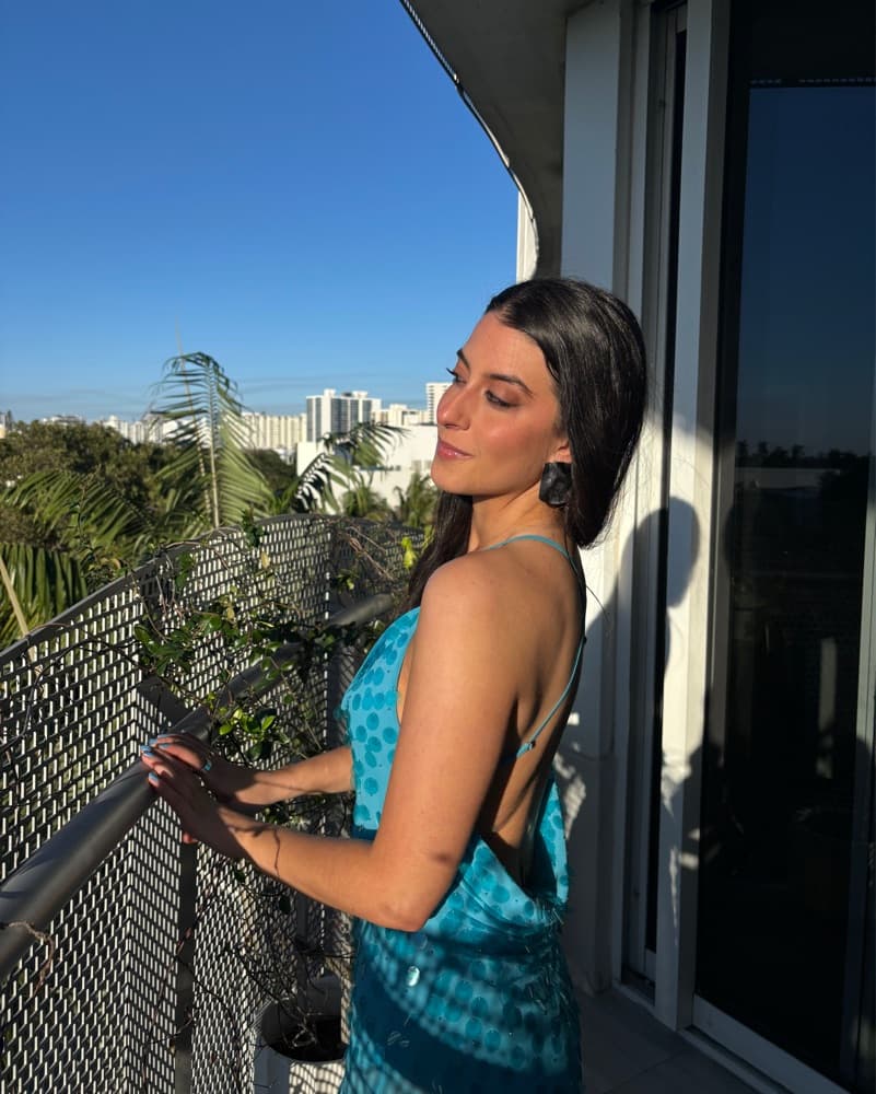 Danielle Guizio Blue Maxi Dress - Image 3