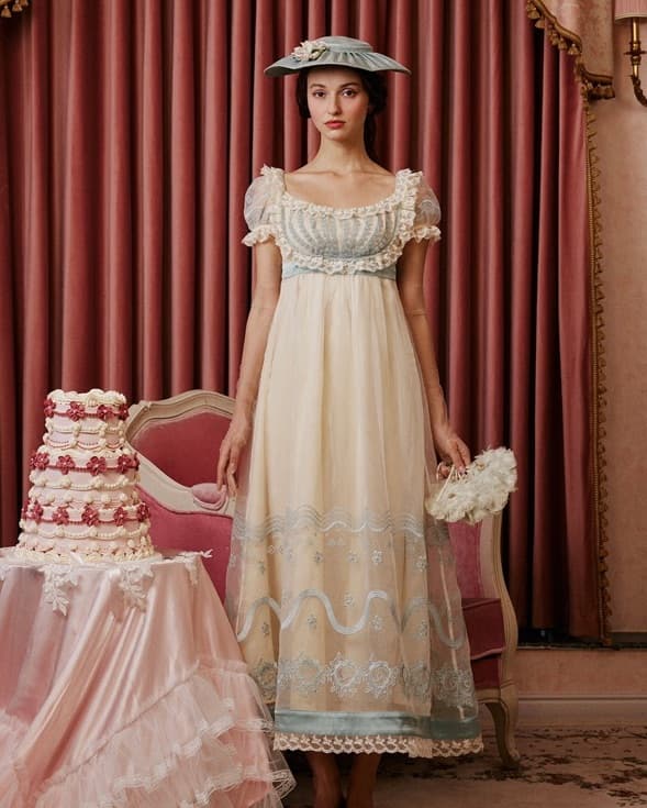 Malachite Regency Dress - Image 1