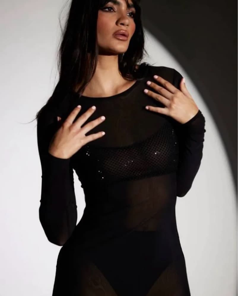 SLA The Label Soho Midi Dress - Image 1