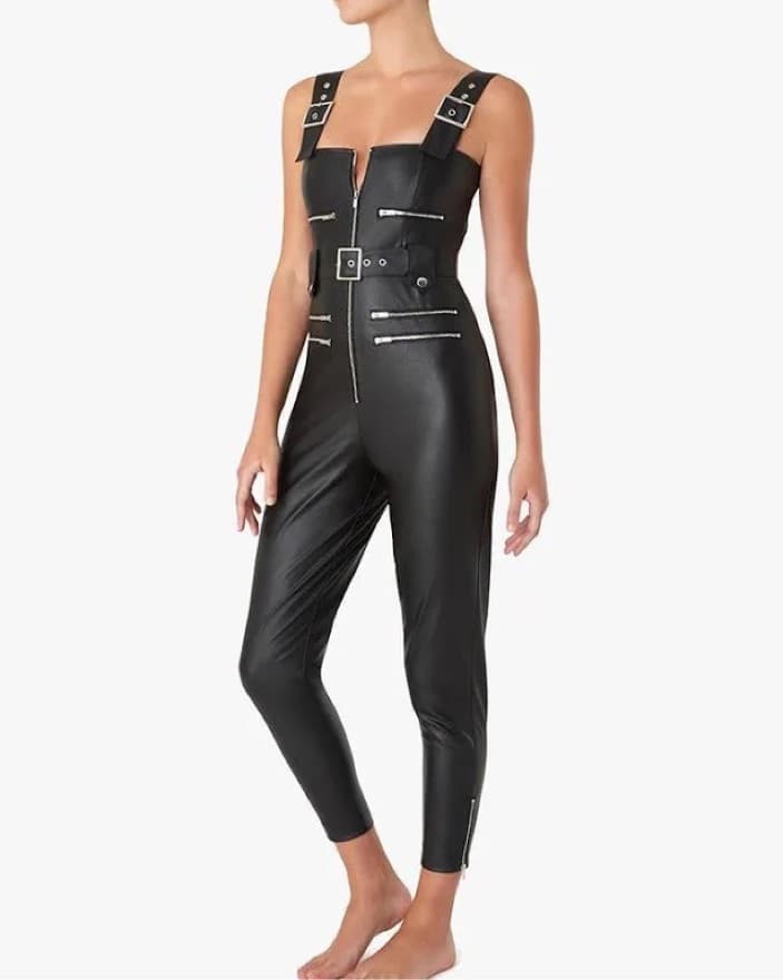 WeWoreWhat Vegan Leather Overalls - Image 2