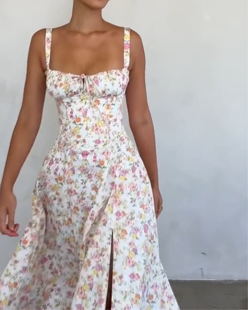 House Of CB Floral Bustier dress - Image 1