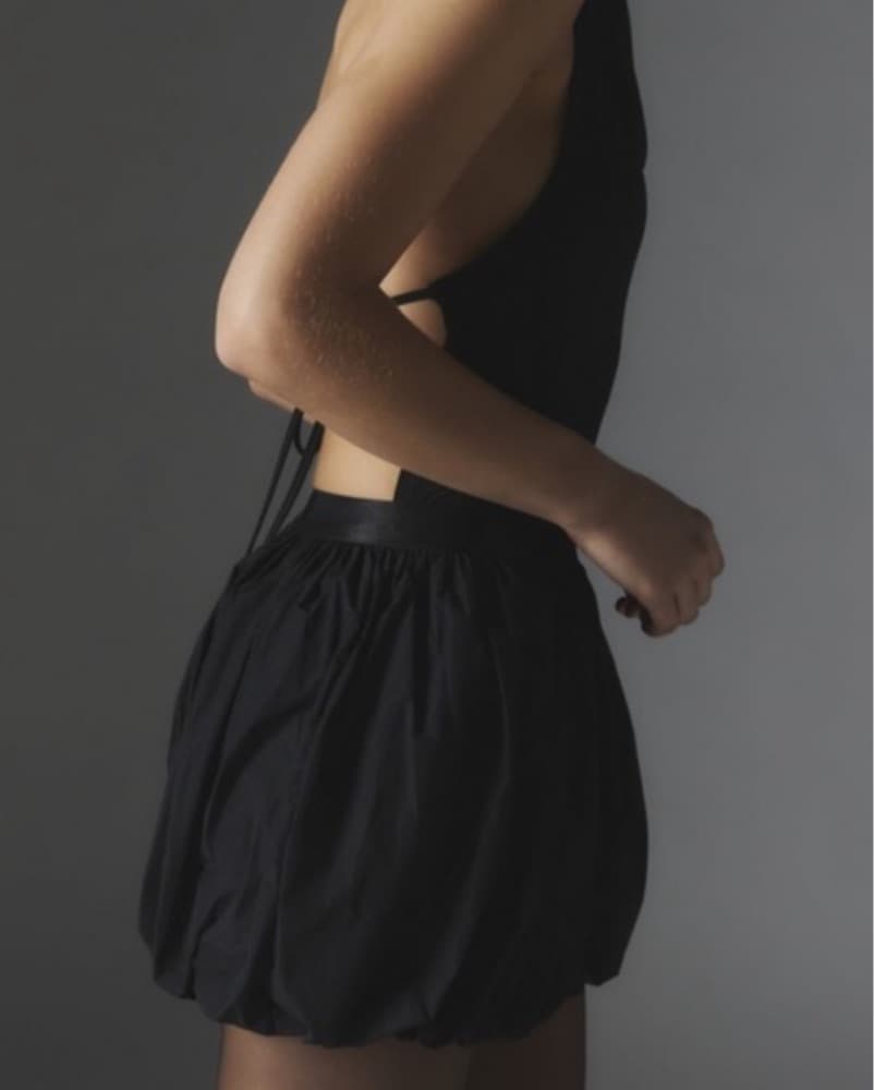 Silence + Noise Jenna Taffeta Black Bubb - Image 4