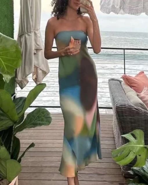 Reformation Joana Dress Blur - Image 3