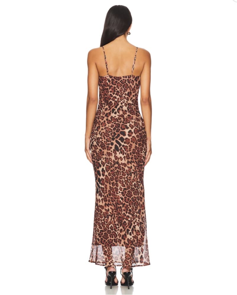 SNDYS Skin Maxi Dress In Leopard - Image 4