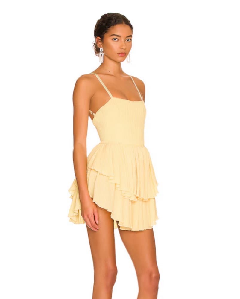 Yellow mini dress - Image 1