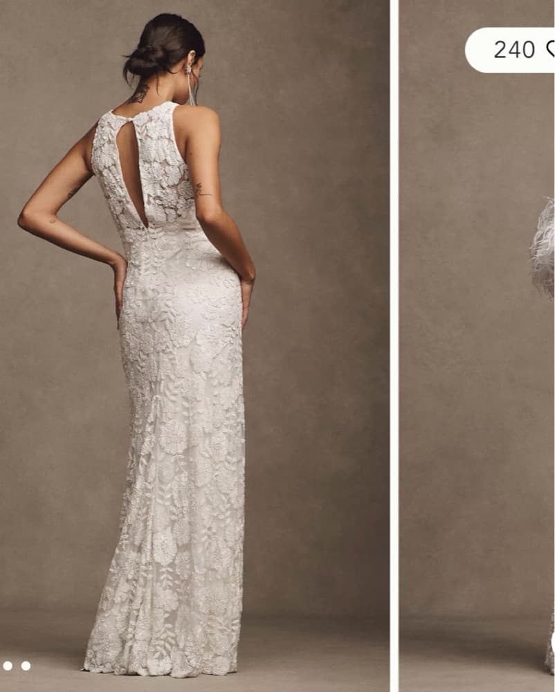 BHLDN Anthropologie Winnie Column Gown - Image 2