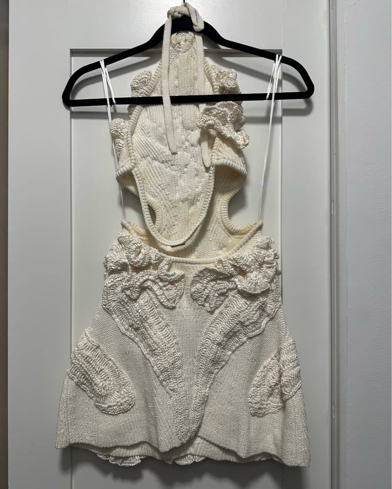 Cult Gaia Elisse Crochet Dress - Image 11
