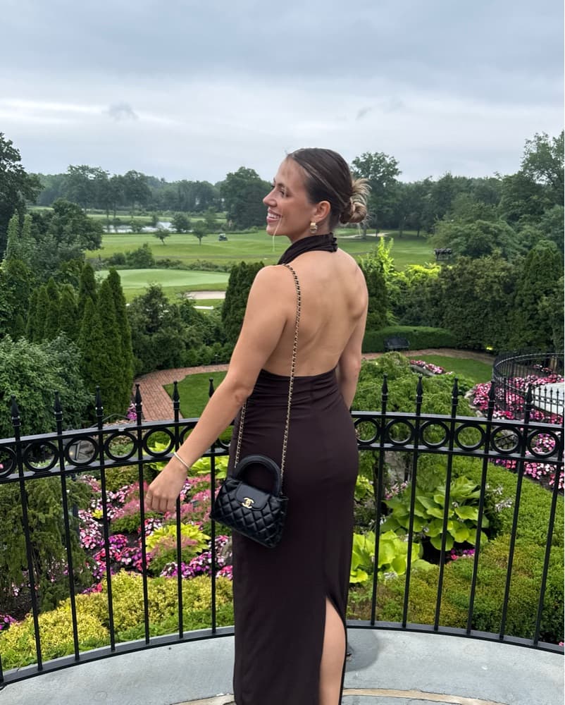 Brown Evening Dress Zara - Image 3