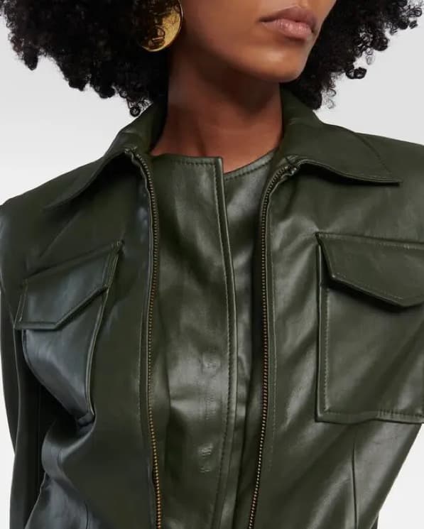 Aya Muse Edona Faux Leather Jacket - Image 4