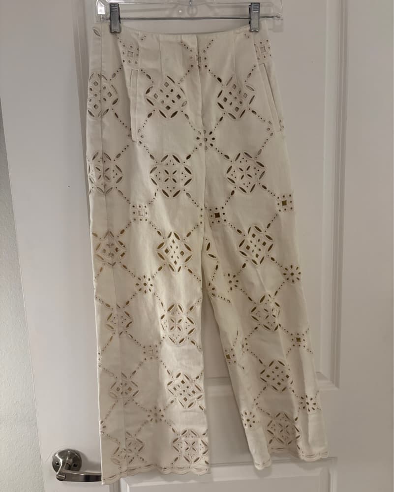 Veronica Beard Eyelet Pants - Image 2