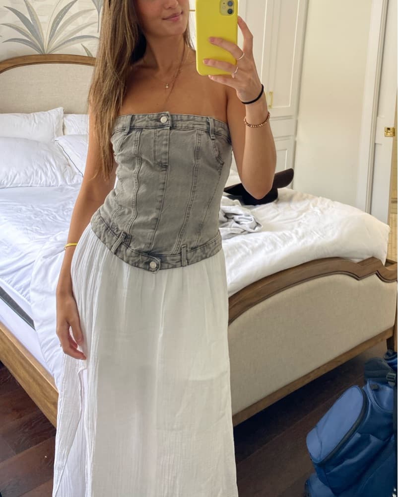 Zara Jean Strapless Shirt - Image 1