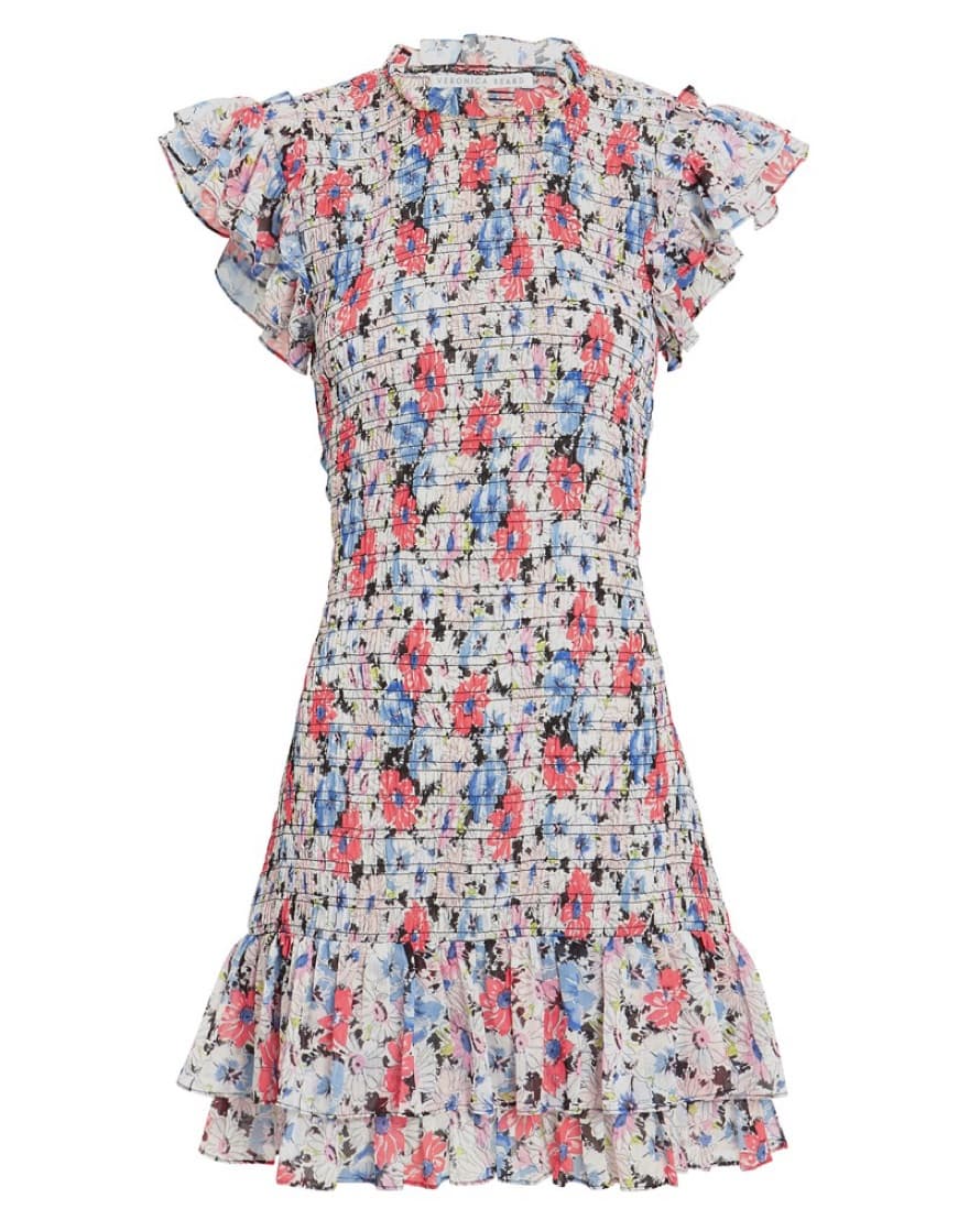 Veronica Beard Floral Mini Cici Dress  - Image 1