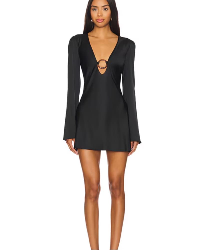 Revolve Bobby Mini Dress in Black - Image 1