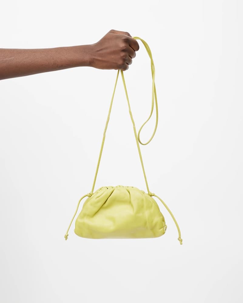 Bottega Veneta Green Yellow Pouch Clutch - Image 1