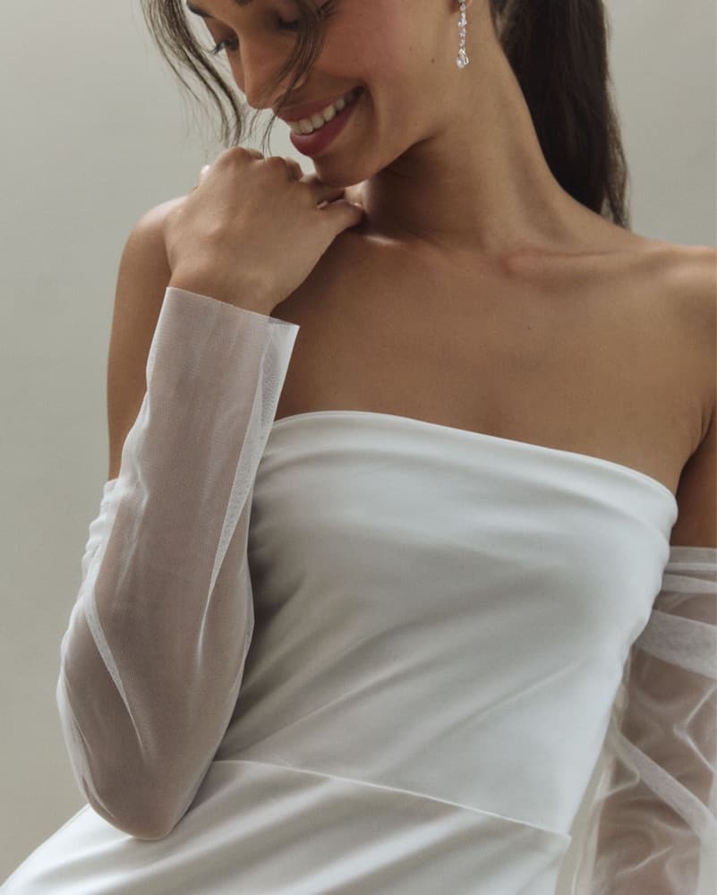 Anthropologie BHLDN Off Shoulder Dress  - Image 3