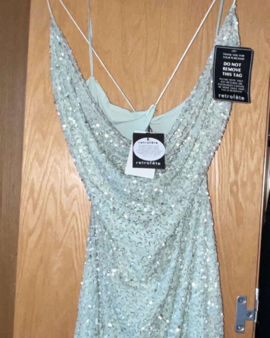 Retrofete MICH SEQUIN DRESS turqoise - Image 5