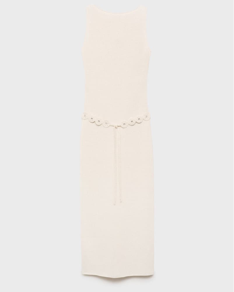 Crochet Belted Maxi Dress - Image 2