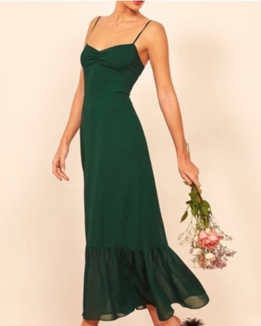 Green Reformation Emersyn Dress - Image 4