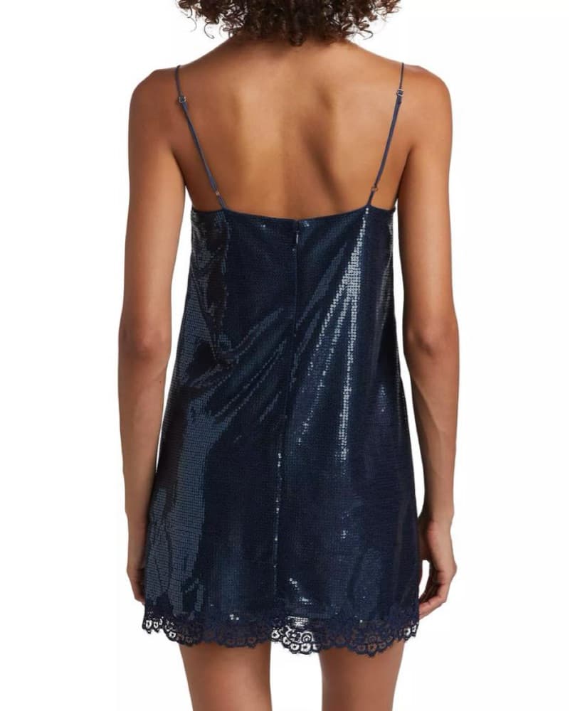 Cami NYC Navy Sequin Mini Dress - Image 3