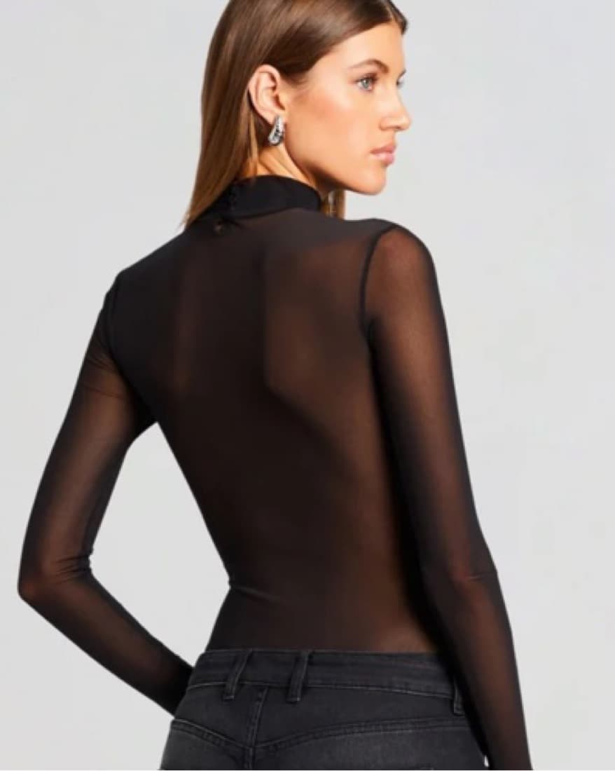Retrofete Tonia black Mesh Bodysuit  - Image 2