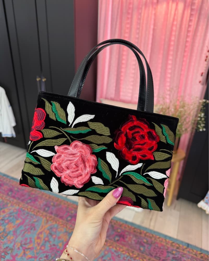 Kate Spade Velvet Floral Sam Icon Tote - Image 3