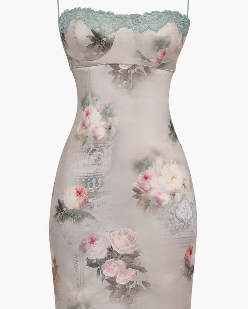Elegant Floral Midi Dress House Of CB - Image 4