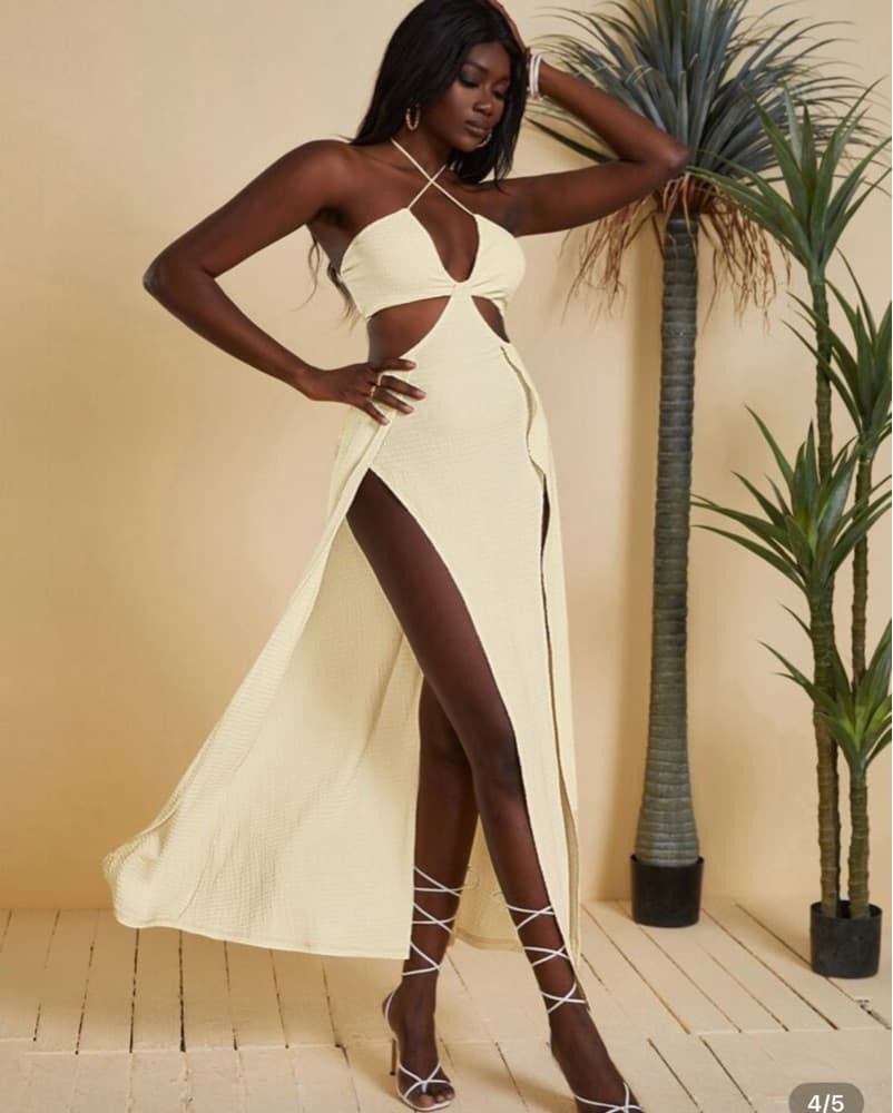 Stunning White Cutout Maxi Dress - Image 4