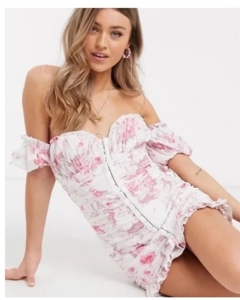 For Love And Lemons Ruched Corset Dress  - Image 2