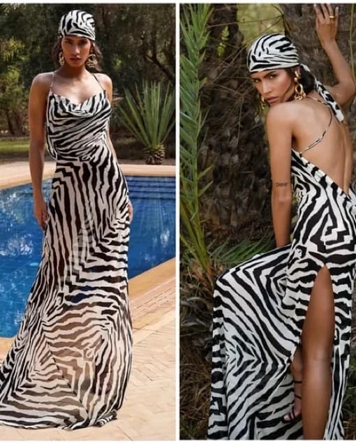 Rat & Boa Zinnia Zebra Dress - Image 1