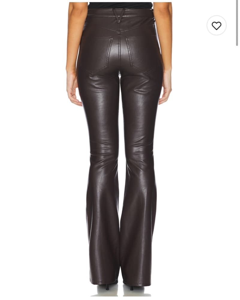 Veronica Beard Dark Brown Leather Pants - Image 4