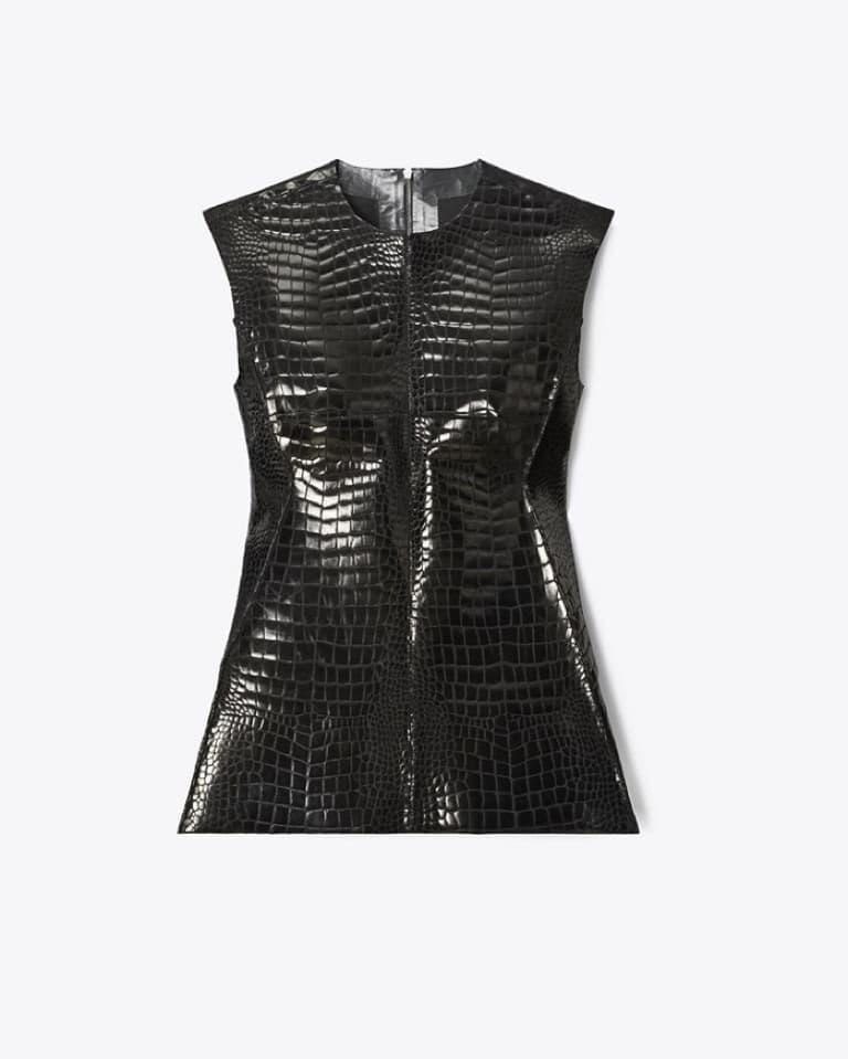 Tory Burch Croc-Embossed Top - Image 1