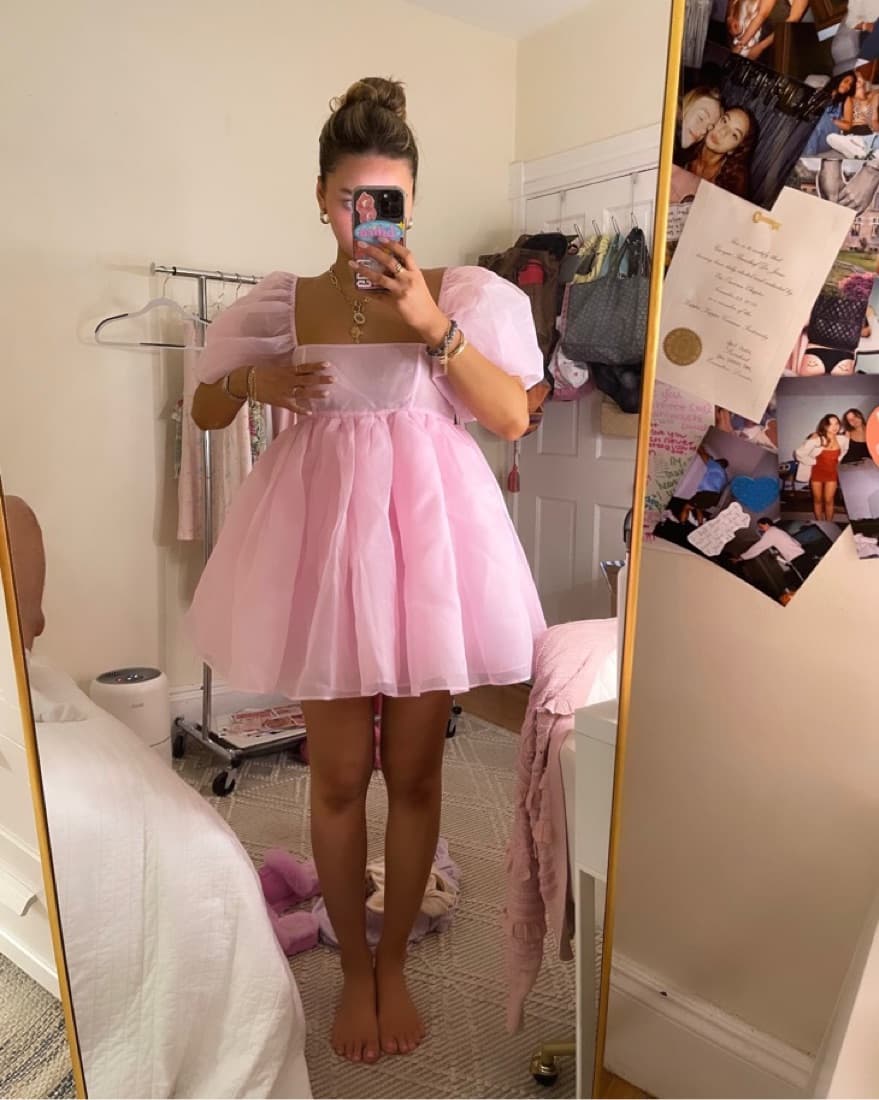Selkie Pink Puff Dress  - Image 3
