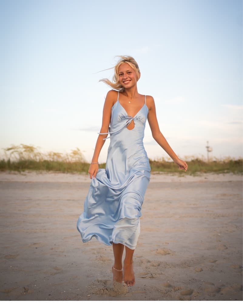 Peppermayo Flora Satin Maxi Dress - Image 4