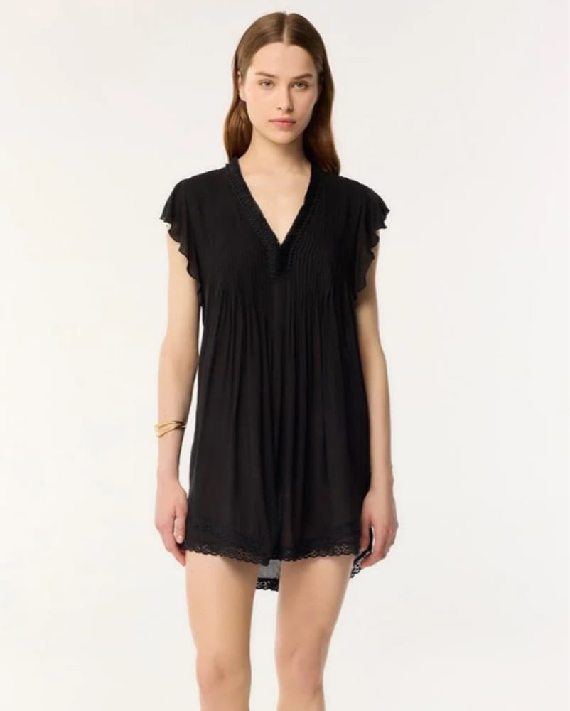 Poupette St. Barth Black Sasha Mini Dres - Image 5