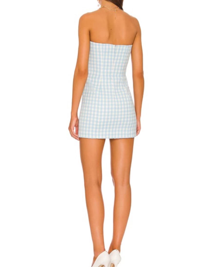 ASSIGNMENT Chloe in Blue Gingham tweed - Image 2