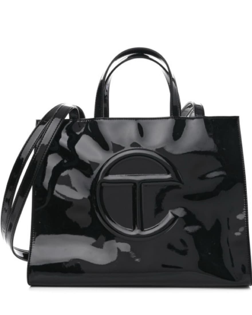 Patent Vegan Leather Medium Bag - Image 1