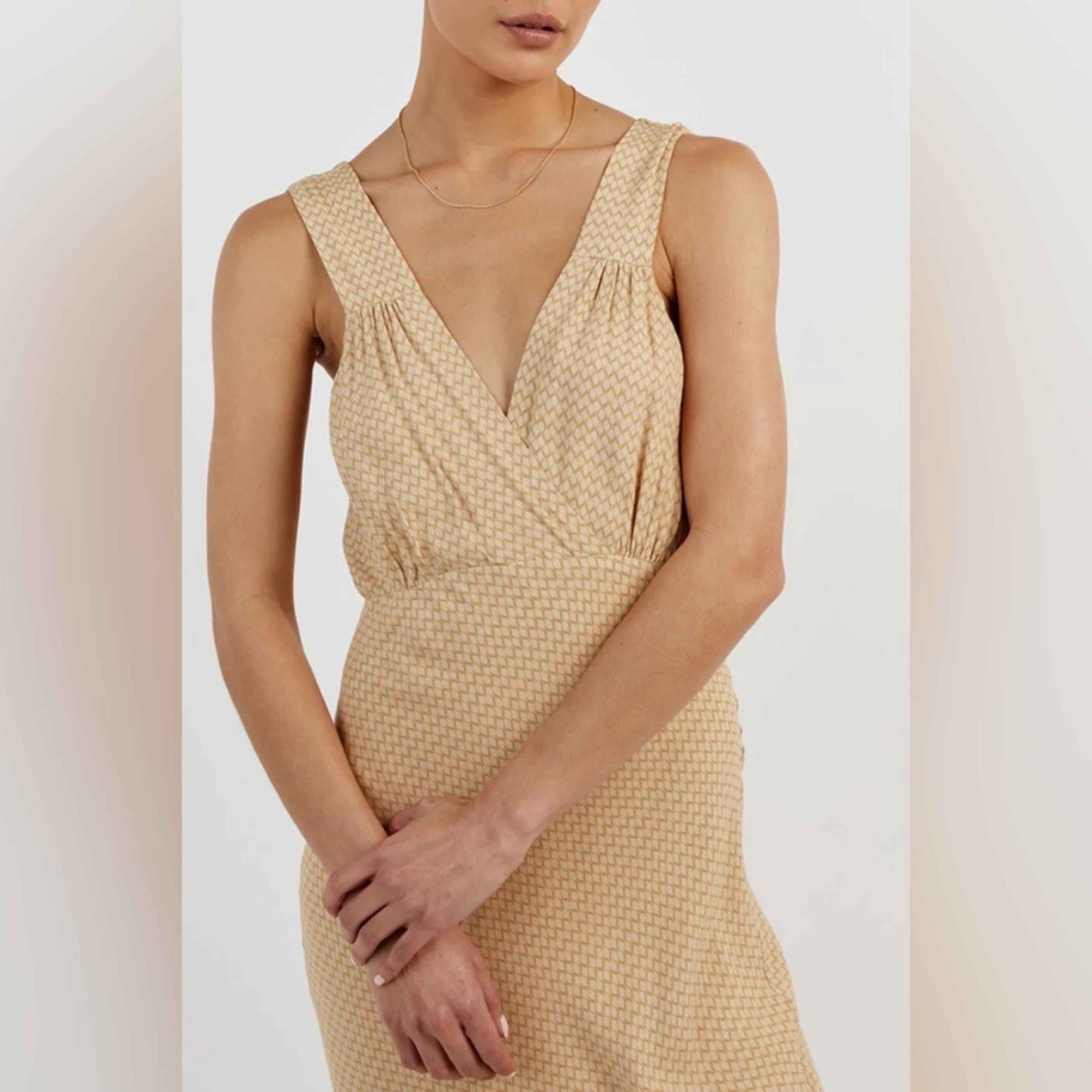 Dissh Julien Straw Geo Slip Dress - Image 4