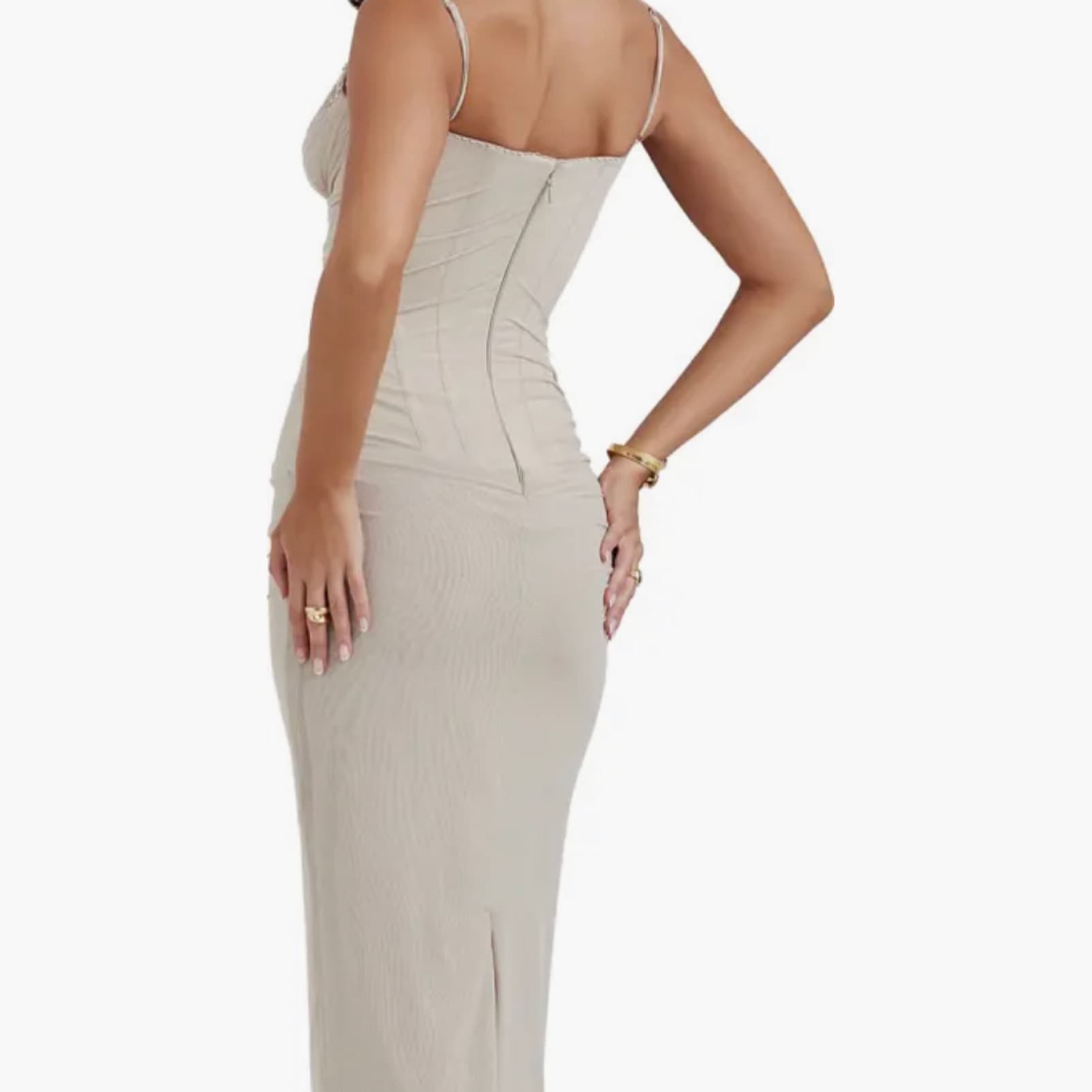 House of CB Gray Maxi Dress - Image 2