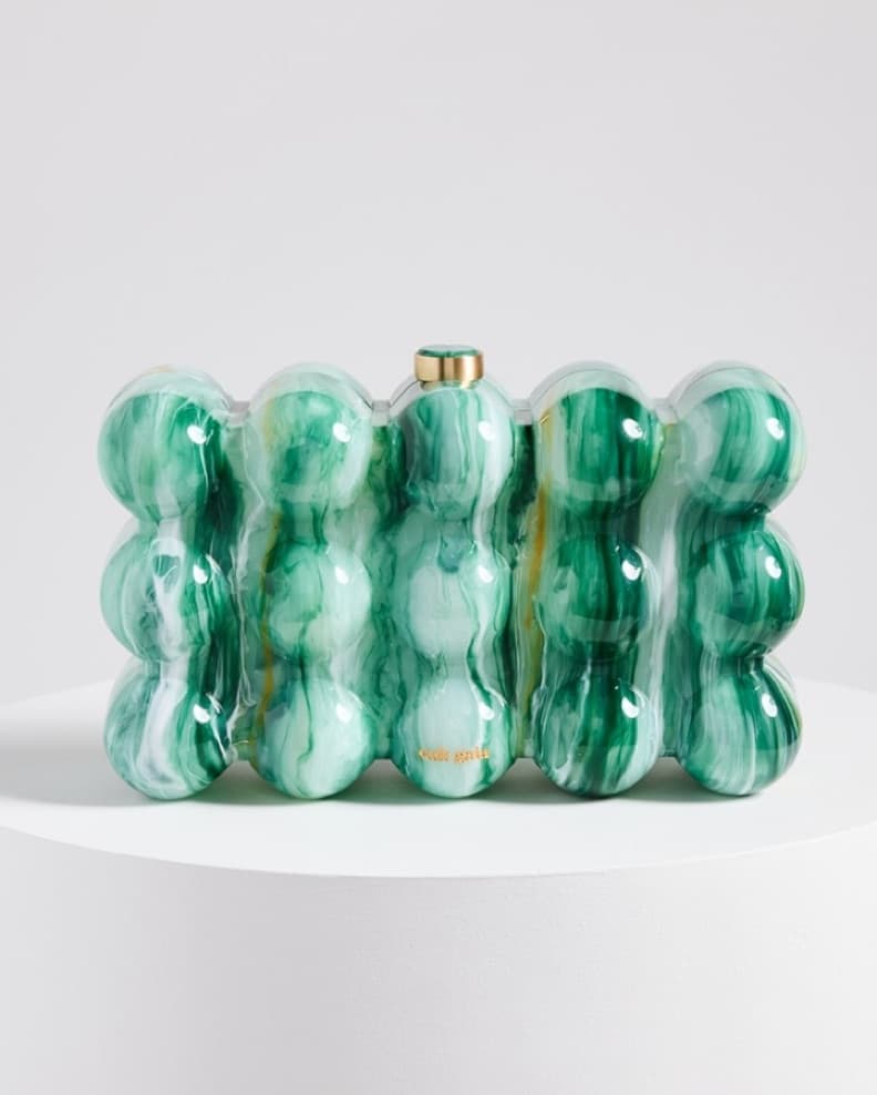 Cult Gaia Green Bubble Clutch - Image 1