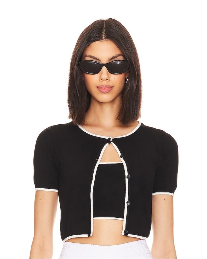 Chic and Versatile Black Cardi Set - Image 1