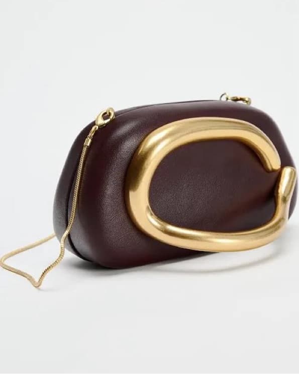 Brown Gold Clutch - Image 2