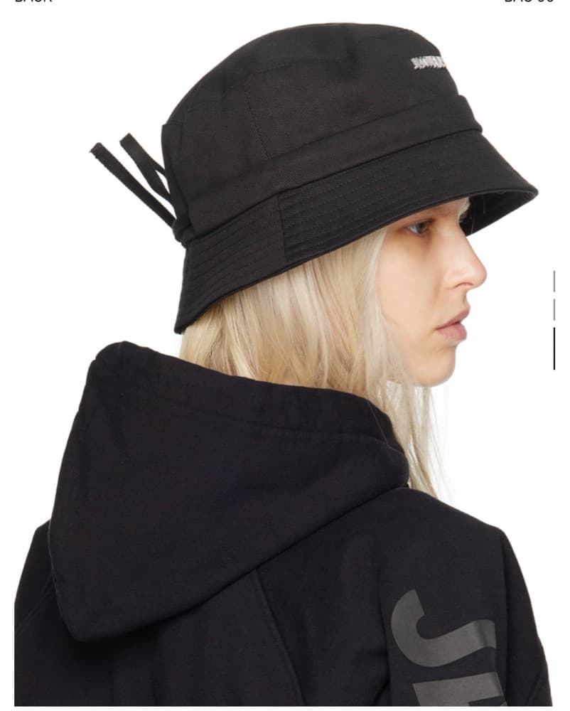 JACQUEMUS BLACK BUCKET HAT - Image 3