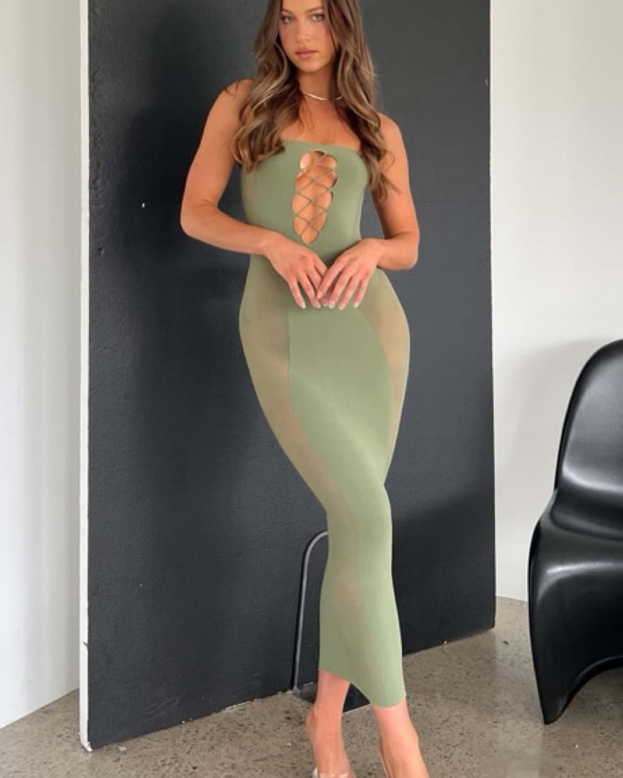 Whitefox Bodycon Midi Dress - Image 1